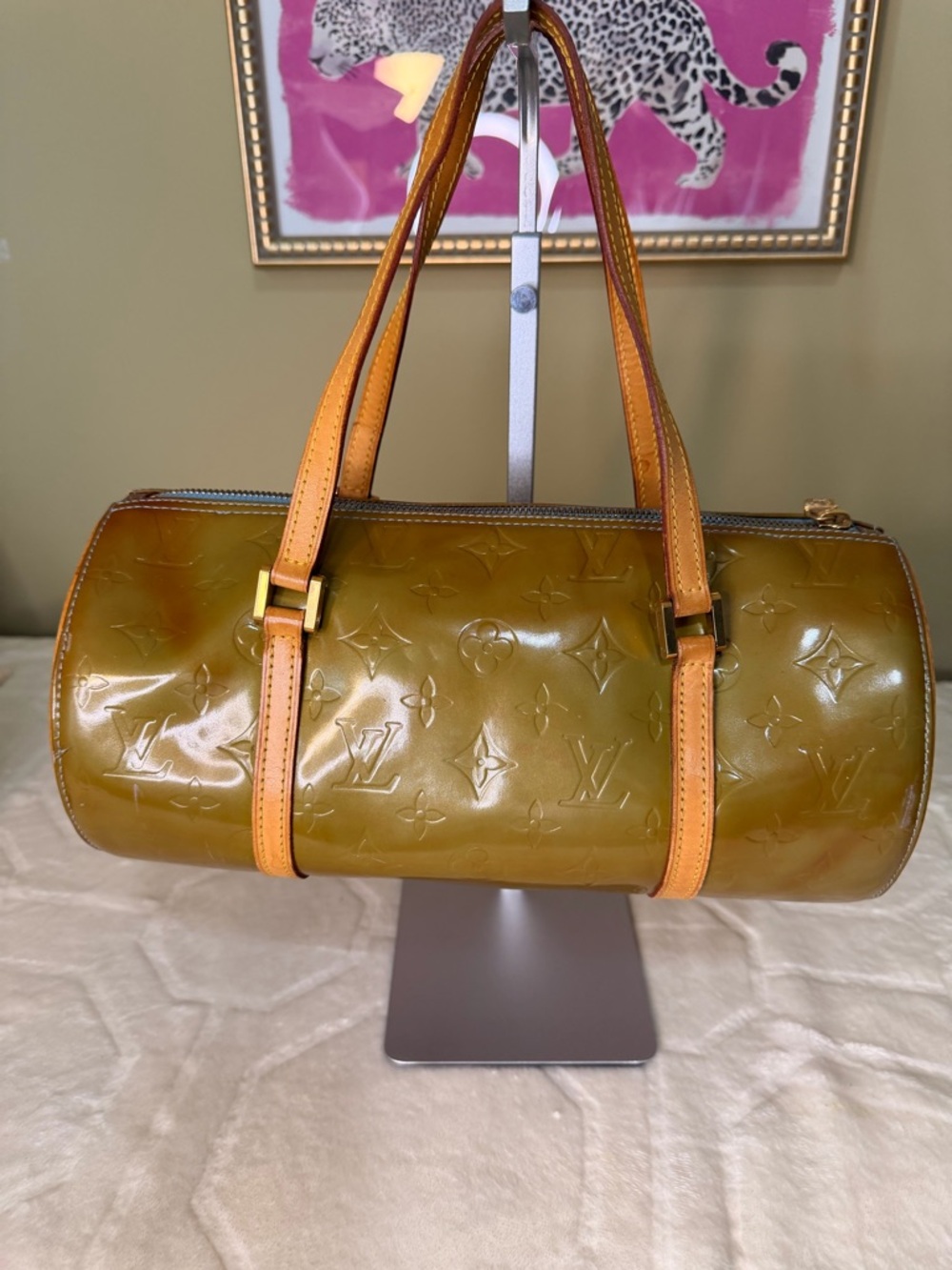 Louis Vuitton Papillon 30 Bedford Green Monogram Vernis Bag